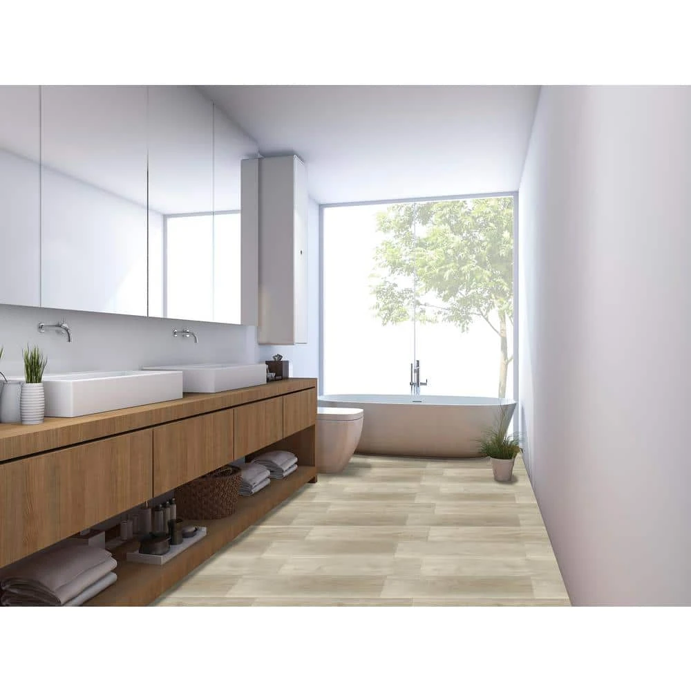 Almond Truffle Maple 7 in. x 42 in. Rigid Core Click Lock Luxury Vinyl Plank Flooring (20.79 sq. ft./case) by Home Decorators Collection 8 Almond Truffle Maple 7 in. x 42 in. Rigid Core Click Lock Luxury Vinyl Plank Flooring (20.79 sq. ft./case) by Home Decorators Collection - Image 8