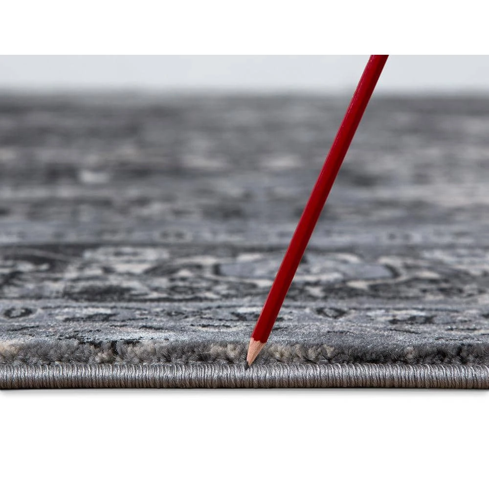 Angora Anthracite 8 ft. x 10 ft. Medallion Area Rug by Home Decorators Collection 8 Angora Anthracite 8 ft. x 10 ft. Medallion Area Rug by Home Decorators Collection - Image 8