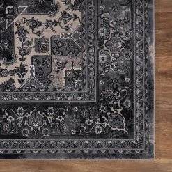 Angora Anthracite 8 ft. x 10 ft. Medallion Area Rug by Home Decorators Collection 19 Angora Anthracite 8 ft. x 10 ft. Medallion Area Rug by Home Decorators Collection -Floorzy Sales Shop anthracite home decorators collection area rugs 27337 44 1000