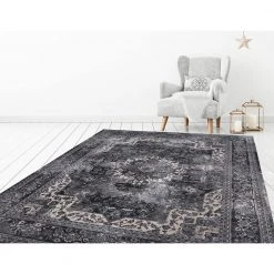 Angora Anthracite 8 ft. x 10 ft. Medallion Area Rug by Home Decorators Collection 15 Angora Anthracite 8 ft. x 10 ft. Medallion Area Rug by Home Decorators Collection -Floorzy Sales Shop anthracite home decorators collection area rugs 27337 77 1000
