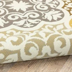 Sumba Beige 4 ft. x 6 ft. Indoor/Outdoor Area Rug by Home Decorators Collection -Floorzy Sales Shop beige home decorators collection outdoor rugs 1359620420 1f 1000