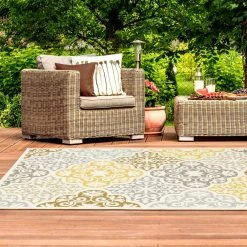 Sumba Beige 4 ft. x 6 ft. Indoor/Outdoor Area Rug by Home Decorators Collection -Floorzy Sales Shop beige home decorators collection outdoor rugs 1359620420 31 1000