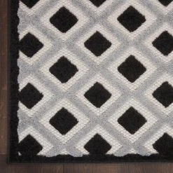 Aloha Black White 10 ft.x 13 ft. Geometric Contemporary Indoor/Outdoor Area Rug by Home Decorators Collection 12 Aloha Black White 10 ft.x 13 ft. Geometric Contemporary Indoor/Outdoor Area Rug by Home Decorators Collection -Floorzy Sales Shop black white home decorators collection area rugs 829535 1d 1000