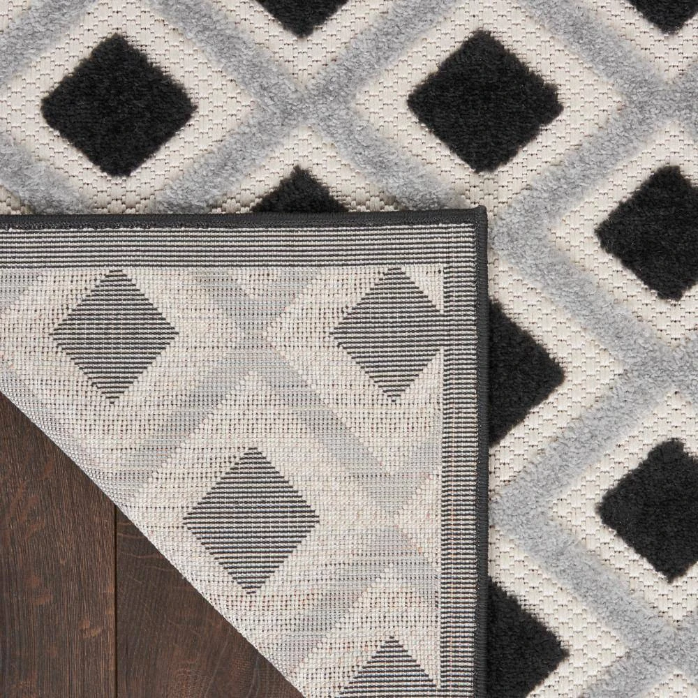 Aloha Black White 10 ft.x 13 ft. Geometric Contemporary Indoor/Outdoor Area Rug by Home Decorators Collection 5 Aloha Black White 10 ft.x 13 ft. Geometric Contemporary Indoor/Outdoor Area Rug by Home Decorators Collection - Image 5