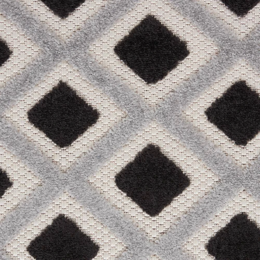 Aloha Black White 10 ft.x 13 ft. Geometric Contemporary Indoor/Outdoor Area Rug by Home Decorators Collection 9 Aloha Black White 10 ft.x 13 ft. Geometric Contemporary Indoor/Outdoor Area Rug by Home Decorators Collection - Image 9