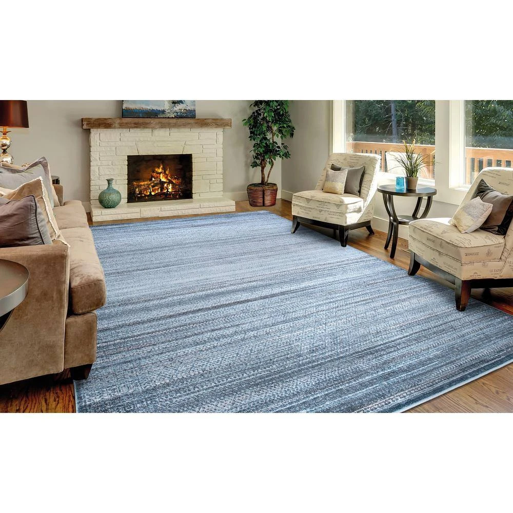 Briar Blue 8 ft. x 10 ft. Area Rug by Home Decorators Collection 8 Briar Blue 8 ft. x 10 ft. Area Rug by Home Decorators Collection - Image 8