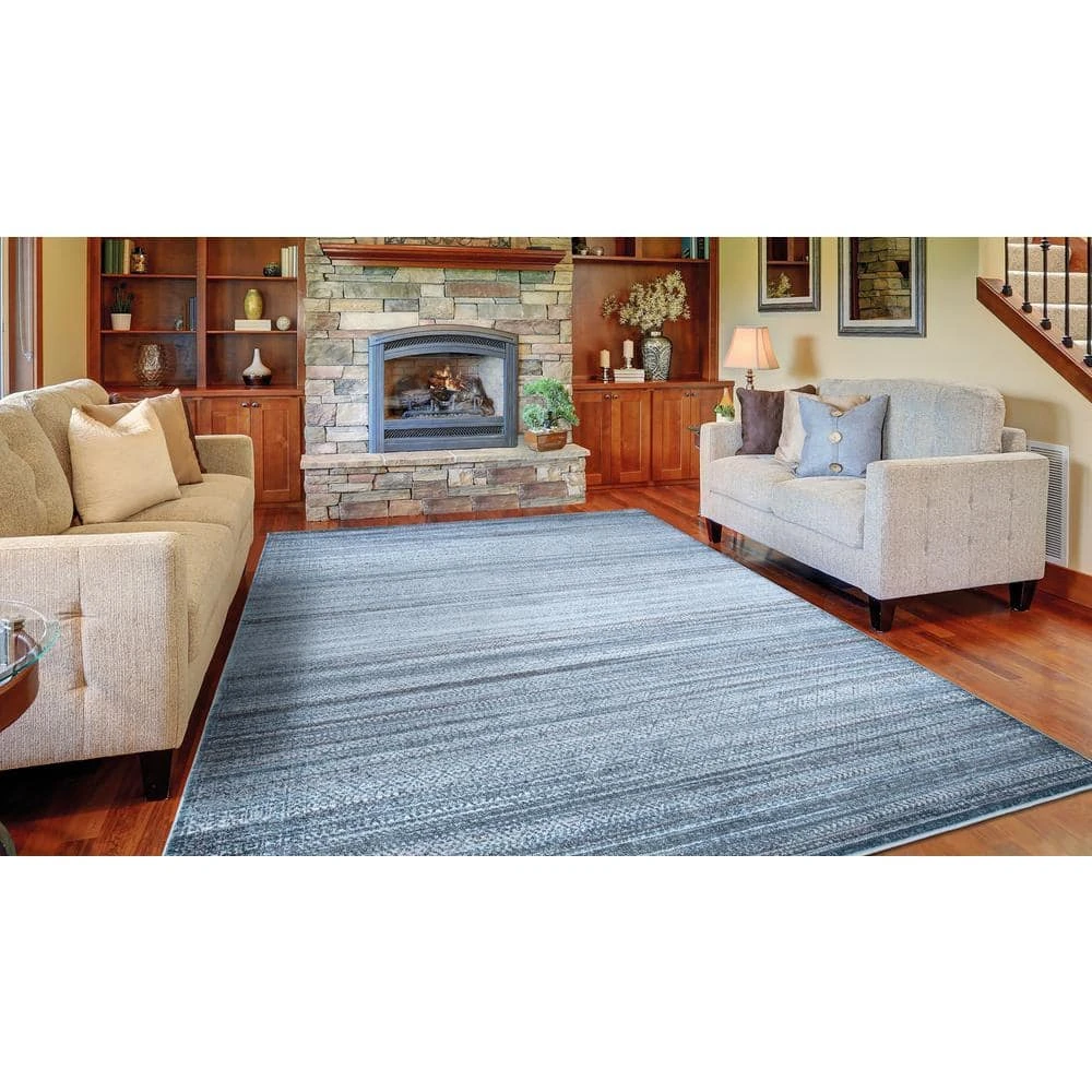 Briar Blue 8 ft. x 10 ft. Area Rug by Home Decorators Collection 6 Briar Blue 8 ft. x 10 ft. Area Rug by Home Decorators Collection - Image 6