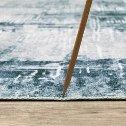 Harmony Machine Washable Blue 7 ft. 6 in. x 10 ft. Abstract Polyester Indoor Area Rug by Home Decorators Collection -Floorzy Sales Shop blue home decorators collection area rugs 592463 40 1000