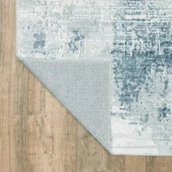 Harmony Machine Washable Blue 7 ft. 6 in. x 10 ft. Abstract Polyester Indoor Area Rug by Home Decorators Collection -Floorzy Sales Shop blue home decorators collection area rugs 592463 66 1000