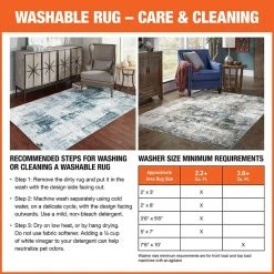 Harmony Machine Washable Blue 7 ft. 6 in. x 10 ft. Abstract Polyester Indoor Area Rug by Home Decorators Collection -Floorzy Sales Shop blue home decorators collection area rugs 592463 a0 1000