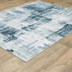Harmony Machine Washable Blue 7 ft. 6 in. x 10 ft. Abstract Polyester Indoor Area Rug by Home Decorators Collection -Floorzy Sales Shop blue home decorators collection area rugs 592463 c3 1000