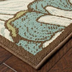 Jubilee Blue White 7 ft. x 10 ft. Indoor/Outdoor Area Rug by Home Decorators Collection -Floorzy Sales Shop blue home decorators collection outdoor rugs 0564230310 1d 1000