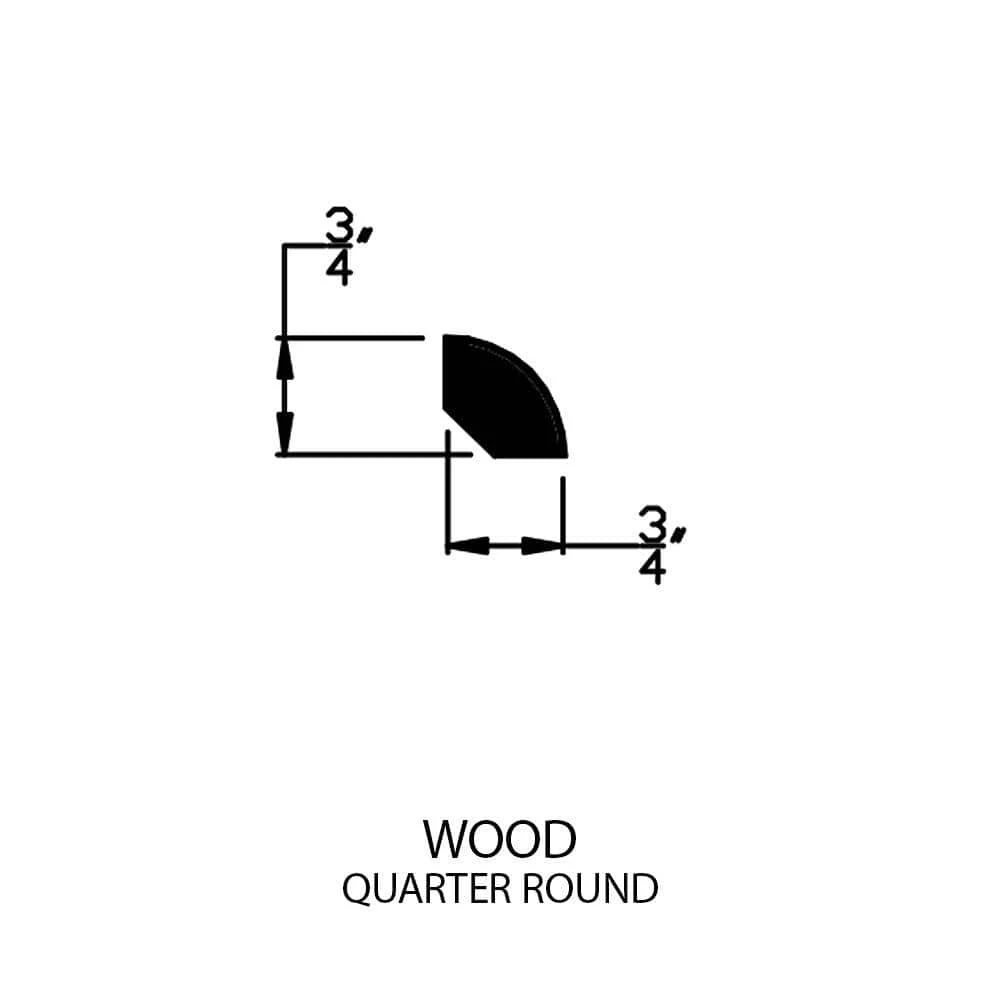 Brown Earth Oak 3/8 in. Thick x 1-3/4 in. Wide x 94 in. Length Hardwood Multi-Purpose Reducer Molding by Zamma 2 Brown Earth Oak 3/8 in. Thick x 1-3/4 in. Wide x 94 in. Length Hardwood Multi-Purpose Reducer Molding by Zamma - Image 2