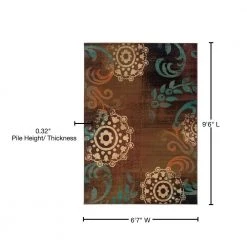 Market Brown 7 ft. x 10 ft. Area Rug by Home Decorators Collection -Floorzy Sales Shop brown home decorators collection area rugs 1655540820 76 1000