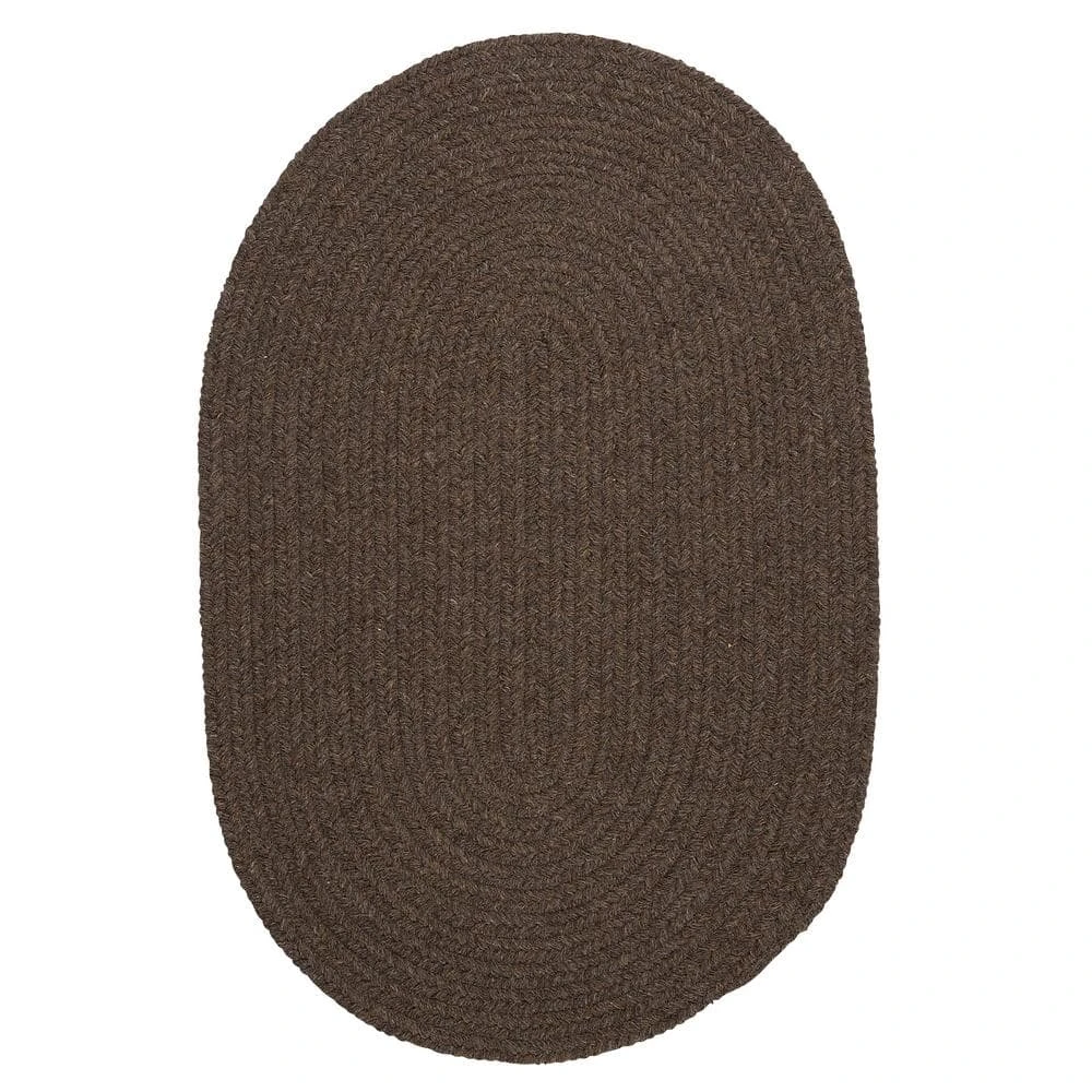 Edward Dark Brown 8 ft. x 11 ft. Oval Braided Area Rug by Home Decorators Collection 1 Edward Dark Brown 8 ft. x 11 ft. Oval Braided Area Rug by Home Decorators Collection