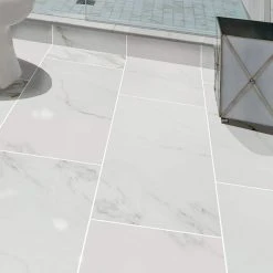 Carrara 12 in. x 24 in. Polished Porcelain Floor and Wall Tile (2 sq. ft./Each) by Home Decorators Collection -Floorzy Sales Shop carrara home decorators collection porcelain tile nhdcarr1224p 40 1000