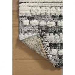 Jerome CHARCOAL / IVORY 3 ft. 11 in. x 5 ft. 7 in. Abstract Polypropylene/Polyester Area Rug by Home Decorators Collection -Floorzy Sales Shop charcoal ivory home decorators collection area rugs 885369577901 66 1000