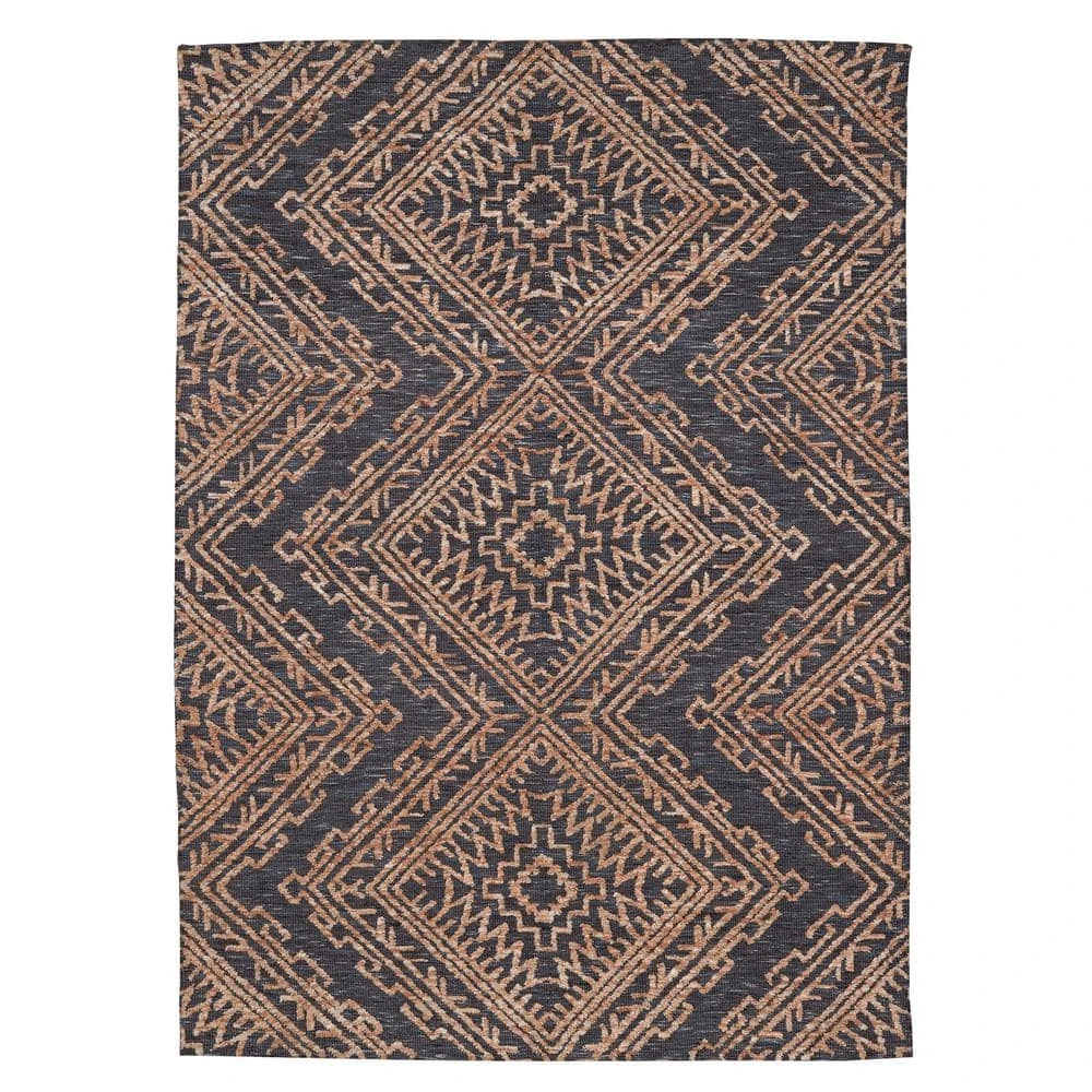 Cypress Charcoal/Rust 5 ft. x 7 ft. Medallion Area Rug by Home Decorators Collection 1 Cypress Charcoal/Rust 5 ft. x 7 ft. Medallion Area Rug by Home Decorators Collection