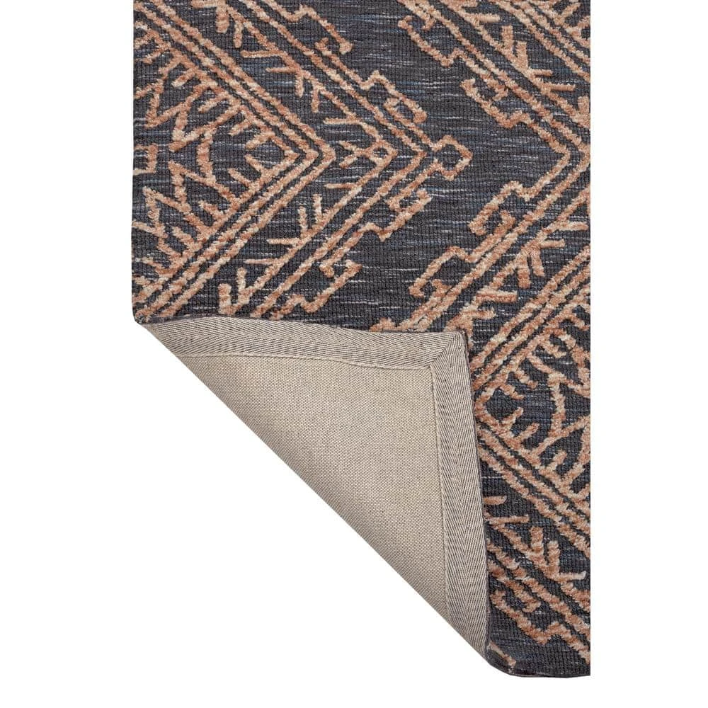 Cypress Charcoal/Rust 5 ft. x 7 ft. Medallion Area Rug by Home Decorators Collection 4 Cypress Charcoal/Rust 5 ft. x 7 ft. Medallion Area Rug by Home Decorators Collection - Image 4