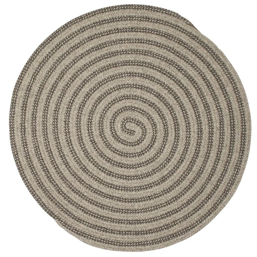 Charmed Dark Gray 5 ft. x 5 ft. Round Braided Area Rug by Home Decorators Collection 1 Charmed Dark Gray 5 ft. x 5 ft. Round Braided Area Rug by Home Decorators Collection