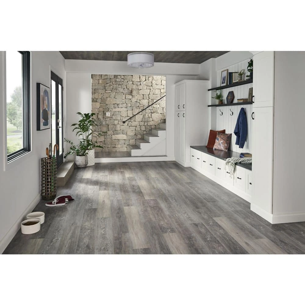 Woodland Dove Oak 7 in. x 48 in. Rigid Core Luxury Vinyl Plank Flooring (1307.35sq.ft/Pallet) by Home Decorators Collection 2 Woodland Dove Oak 7 in. x 48 in. Rigid Core Luxury Vinyl Plank Flooring (1307.35sq.ft/Pallet) by Home Decorators Collection - Image 2