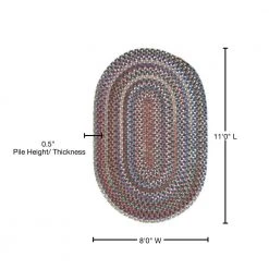 Cage Dusk 8 ft. x 11 ft. Oval Braided Area Rug by Home Decorators Collection -Floorzy Sales Shop dusk home decorators collection area rugs oh48r096x132 76 1000