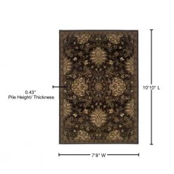 Eastgate Espresso 8 ft. x 11 ft. Area Rug by Home Decorators Collection -Floorzy Sales Shop espresso home decorators collection area rugs 7035050820 76 1000