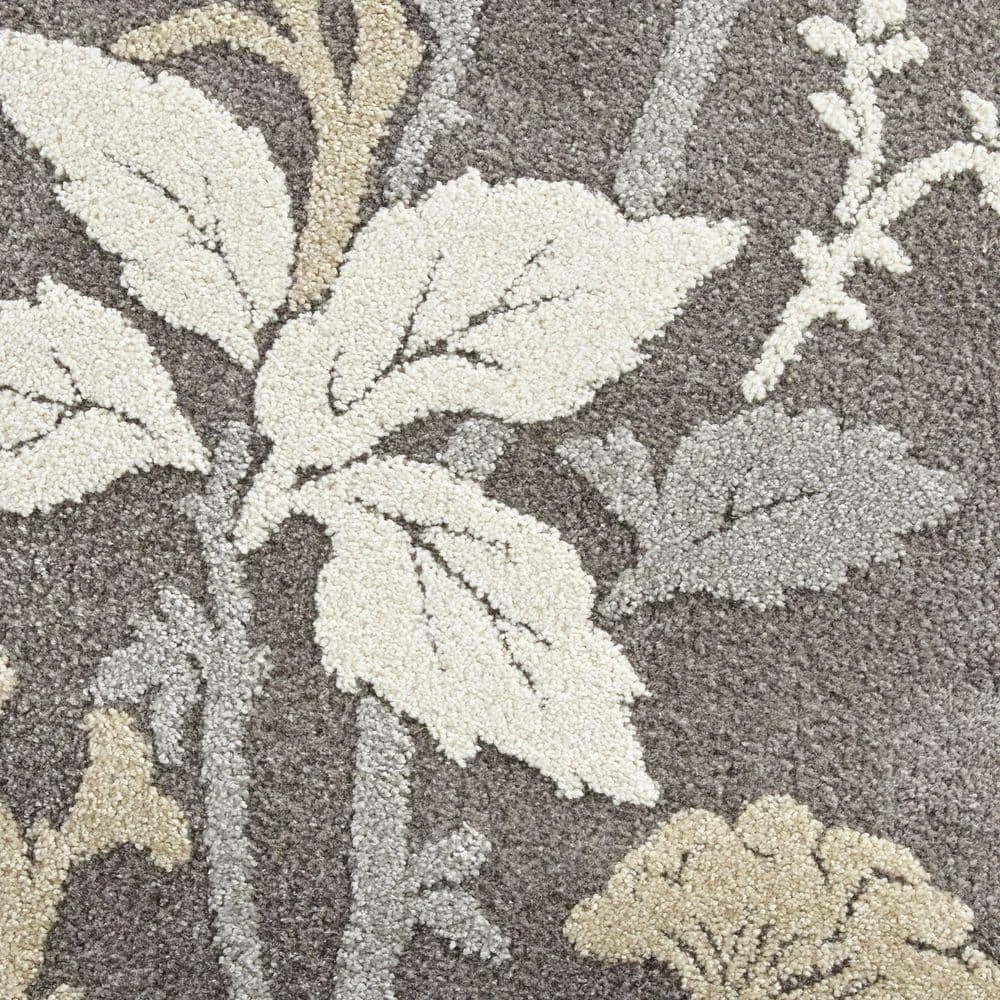 Blooming Flowers Gray 8 ft. x 10 ft. Area Rug by Home Decorators Collection 6 Blooming Flowers Gray 8 ft. x 10 ft. Area Rug by Home Decorators Collection - Image 6