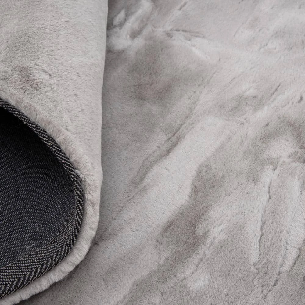 Piper Grey 7 ft. x 9 ft. Solid Polyester Area Rug by Home Decorators Collection 4 Piper Grey 7 ft. x 9 ft. Solid Polyester Area Rug by Home Decorators Collection - Image 4