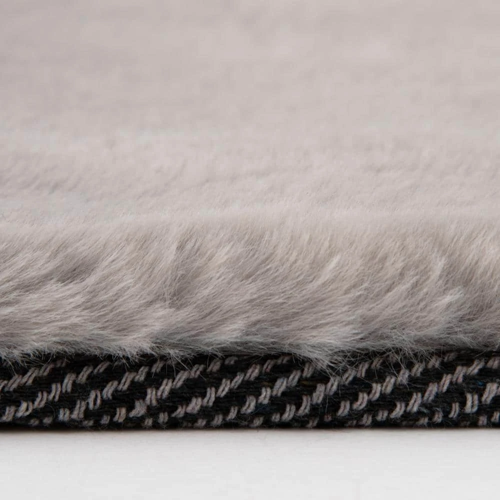 Piper Grey 7 ft. x 9 ft. Solid Polyester Area Rug by Home Decorators Collection 3 Piper Grey 7 ft. x 9 ft. Solid Polyester Area Rug by Home Decorators Collection - Image 3