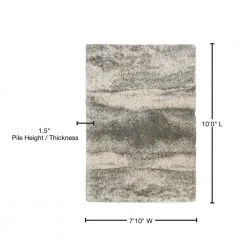 Stormy Gray 8 ft. x 10 ft. Abstract Area Rug by Home Decorators Collection -Floorzy Sales Shop gray home decorators collection area rugs 536832 76 1000