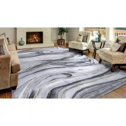 Matthew Grey 8 ft. x 10 ft. Area Rug by Home Decorators Collection -Floorzy Sales Shop gray home decorators collection area rugs 61587 c3 1000