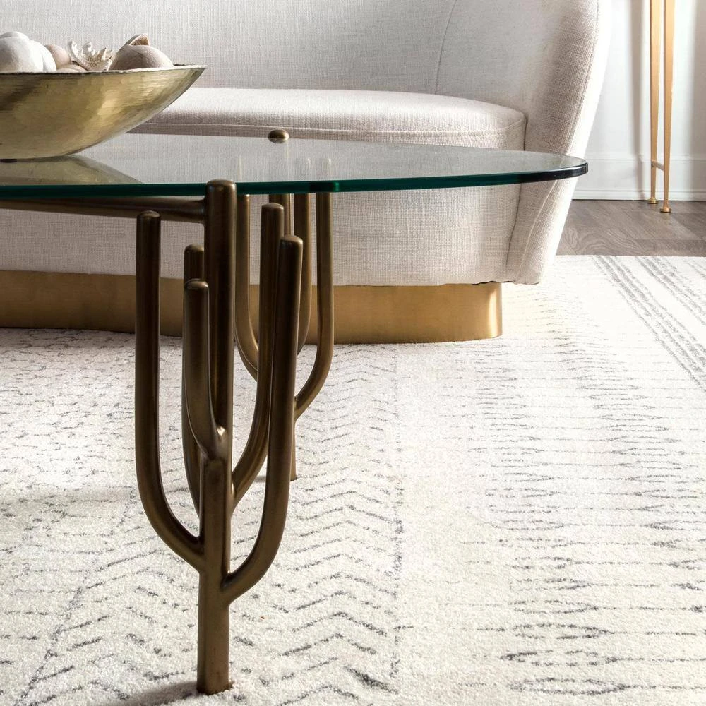 Nova Stripes Gray 12 ft. x 18 ft. Indoor Area Rug by Home Decorators Collection 4 Nova Stripes Gray 12 ft. x 18 ft. Indoor Area Rug by Home Decorators Collection - Image 4