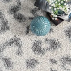 Sebastian Leopard Print Gray 10 ft. x 14 ft. Area Rug by Home Decorators Collection -Floorzy Sales Shop gray home decorators collection kids rugs rzbd61a 10014 4f 1000