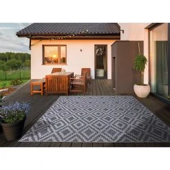 Samba Square Gray 8 ft. x 10 ft. Indoor/Outdoor Area Rug by Home Decorators Collection -Floorzy Sales Shop gray home decorators collection outdoor rugs 32467 c3 1000