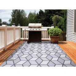 Kaleidoscope Gray 8 ft. x 10 ft. Indoor/Outdoor Area Rug by Home Decorators Collection 16 Kaleidoscope Gray 8 ft. x 10 ft. Indoor/Outdoor Area Rug by Home Decorators Collection -Floorzy Sales Shop gray home decorators collection outdoor rugs 87167 1f 1000