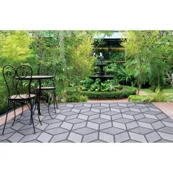 Kaleidoscope Gray 8 ft. x 10 ft. Indoor/Outdoor Area Rug by Home Decorators Collection 17 Kaleidoscope Gray 8 ft. x 10 ft. Indoor/Outdoor Area Rug by Home Decorators Collection -Floorzy Sales Shop gray home decorators collection outdoor rugs 87167 44 1000