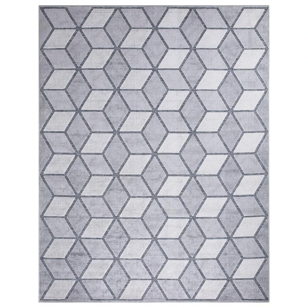Kaleidoscope Gray 8 ft. x 10 ft. Indoor/Outdoor Area Rug by Home Decorators Collection 1 Kaleidoscope Gray 8 ft. x 10 ft. Indoor/Outdoor Area Rug by Home Decorators Collection