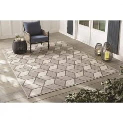 Kaleidoscope Gray 8 ft. x 10 ft. Indoor/Outdoor Area Rug by Home Decorators Collection 14 Kaleidoscope Gray 8 ft. x 10 ft. Indoor/Outdoor Area Rug by Home Decorators Collection -Floorzy Sales Shop gray home decorators collection outdoor rugs 87167 c3 1000