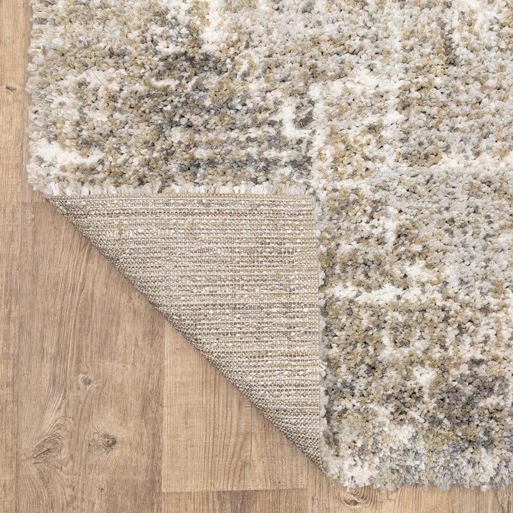 Landon Gray/Green 10 ft. x 12 ft. Abstract Shag Area Rug by Home Decorators Collection 6 Landon Gray/Green 10 ft. x 12 ft. Abstract Shag Area Rug by Home Decorators Collection - Image 6