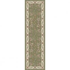 Judith Green/Ivory 2 ft. x 8 ft. Indoor Runner Rug by Home Decorators Collection