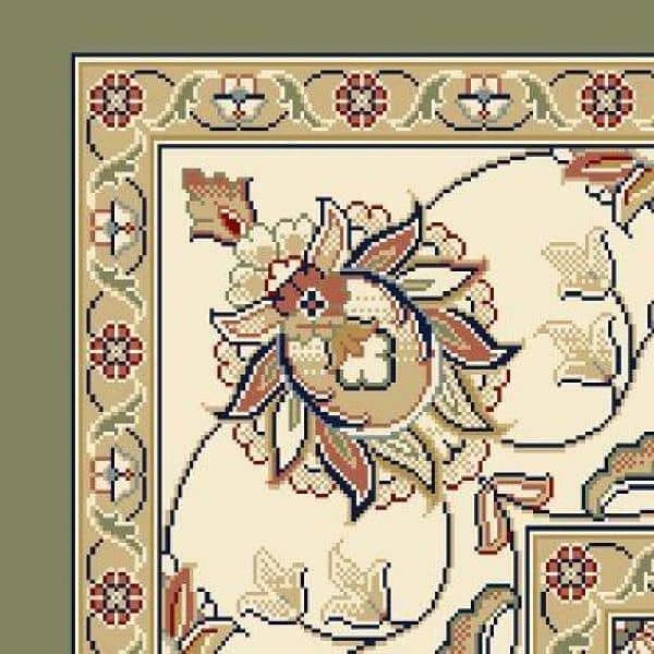 Judith Green/Ivory 2 ft. x 8 ft. Indoor Runner Rug by Home Decorators Collection 3 Judith Green/Ivory 2 ft. x 8 ft. Indoor Runner Rug by Home Decorators Collection - Image 3