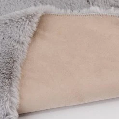 Piper Grey 3 ft. x 5 ft. Sheepskin Solid Polyester Area Rug by Home Decorators Collection -Floorzy Sales Shop grey home decorators collection area rugs 5250 61 25hcmb 1d 1000