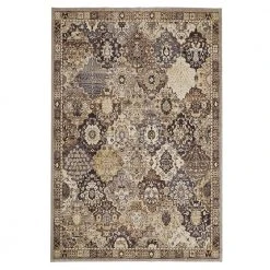 Patchwork Gray 5 ft. x 7 ft. Medallion Area Rug by Home Decorators Collection