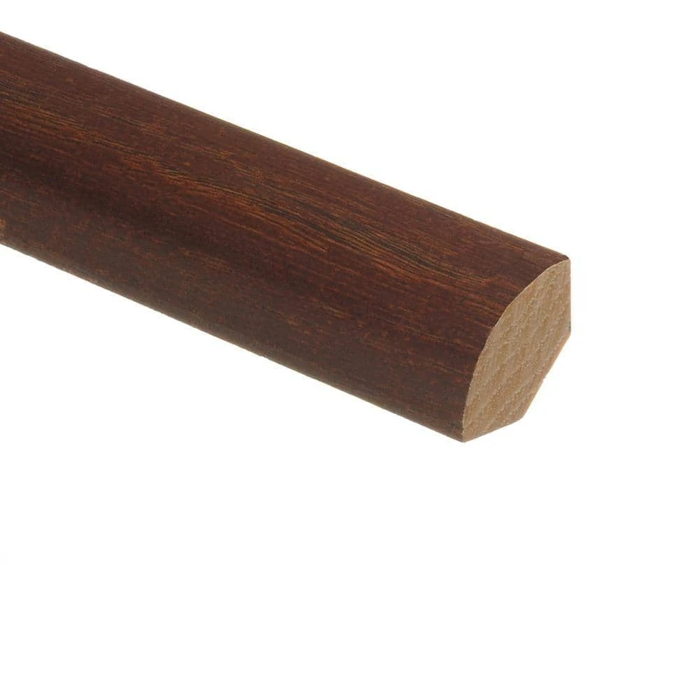 Hickory Chestnut 3/4 in. Thick x 3/4 in. Wide x 94 in. Length Hardwood Quarter Round Molding by Zamma 1 Hickory Chestnut 3/4 in. Thick x 3/4 in. Wide x 94 in. Length Hardwood Quarter Round Molding by Zamma
