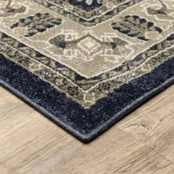 Gianna Indigo 8 ft. x 10 ft. Border Area Rug by Home Decorators Collection -Floorzy Sales Shop indigo home decorators collection area rugs 442720 1d 1000