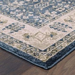 Gianna Indigo 8 ft. x 10 ft. Border Area Rug by Home Decorators Collection -Floorzy Sales Shop indigo home decorators collection area rugs 442720 fa 1000