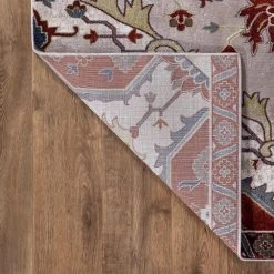 Talya Ivory/Red 8 ft. x 10 ft. Medallion Area Rug by Home Decorators Collection -Floorzy Sales Shop ivory red home decorators collection area rugs 54027 66 1000