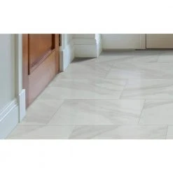 Kolasus 12 in. x 24 in. Polished Porcelain Stone Look Floor and Wall Tile (16 sq. ft./Case) by Home Decorators Collection -Floorzy Sales Shop kolasus white polished home decorators collection porcelain tile nhdkolwhi1224p fa 1000