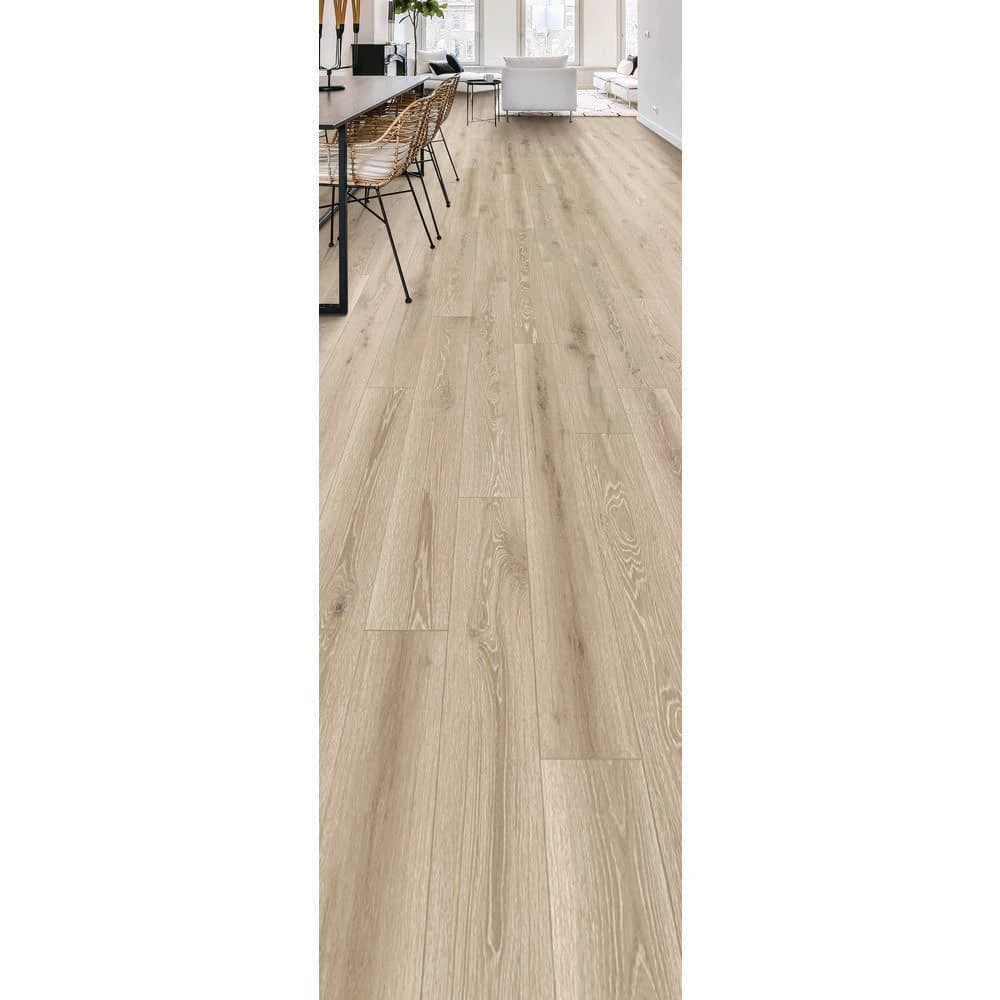 Larkmead Oak 12 mm T x 7.56 in. W Waterproof Laminate Wood Flooring (15.95 sq. ft./Case) by Home Decorators Collection 2 Larkmead Oak 12 mm T x 7.56 in. W Waterproof Laminate Wood Flooring (15.95 sq. ft./Case) by Home Decorators Collection - Image 2